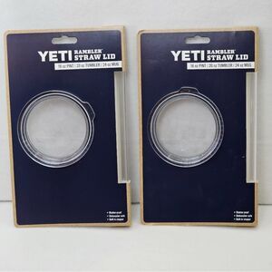 NWT YETI Rambler Straw Lid - Transparent ~ Set of Two